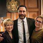 Dee Wallace, Taymour Ghazi, and director Gabrielle Stone on the set of After Emma