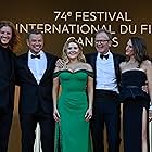 Matt Damon, Moussa Maaskri, Tom McCarthy, Abigail Breslin, John Macdougall, Camille Cottin, and Idir Azougli at an event for Stillwater (2021)