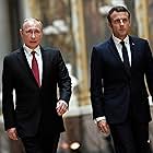 Vladimir Putin and Emmanuel Macron