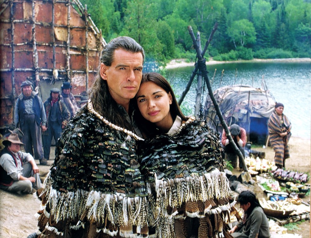 Pierce Brosnan and Annie Galipeau in Grey Owl (1999)