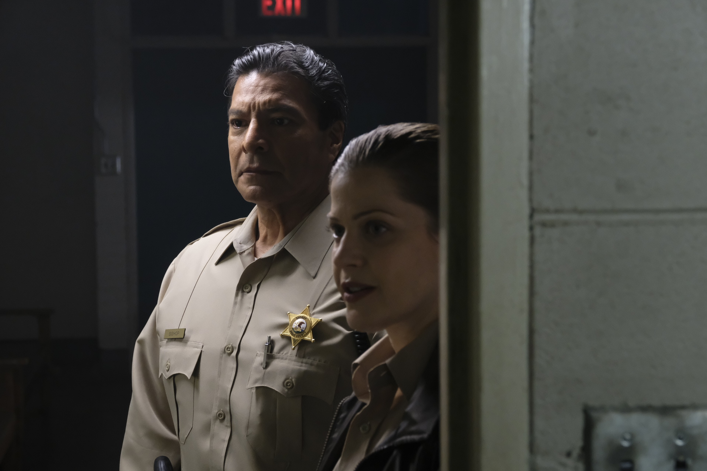 Gil Birmingham and Tammy Gillis in Siren (2018)