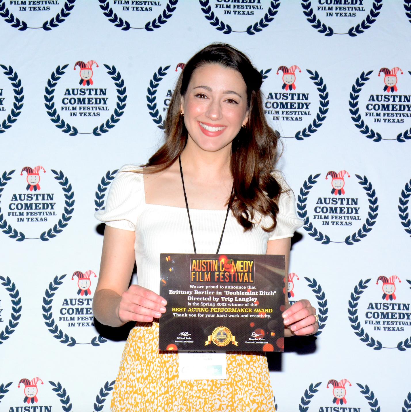 Brittney Bertier at The Austin Comedy Film Festival