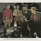 William Holden, James Millican, William 'Bill' Phillips, and Denver Pyle in The Man from Colorado (1948)