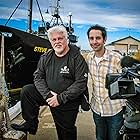 Captain Paul Watson with producer Kevin Eastwood during filming of Eco-Pirate: The Story of Paul Watson (2009)