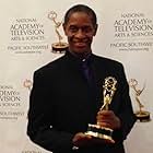 Tim Russ with Emmy Award