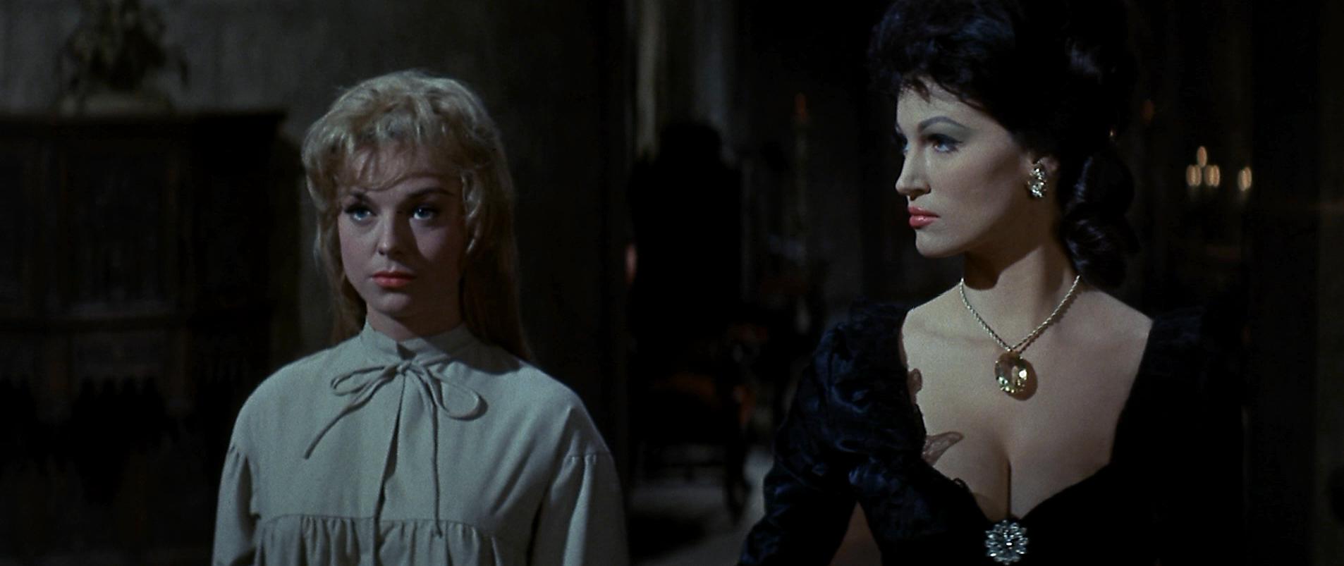 Darlene Lucht and Cathie Merchant in The Haunted Palace (1963)