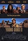 Christian Slater, Emilio Estevez, Kiefer Sutherland, Balthazar Getty, Lou Diamond Phillips, and Alan Ruck in Young Guns II (1990)