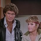 David Hasselhoff and Rebecca Holden in Knight Rider (1982)
