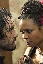 Thandiwe Newton and Rodrigo Santoro in Westworld (2016)