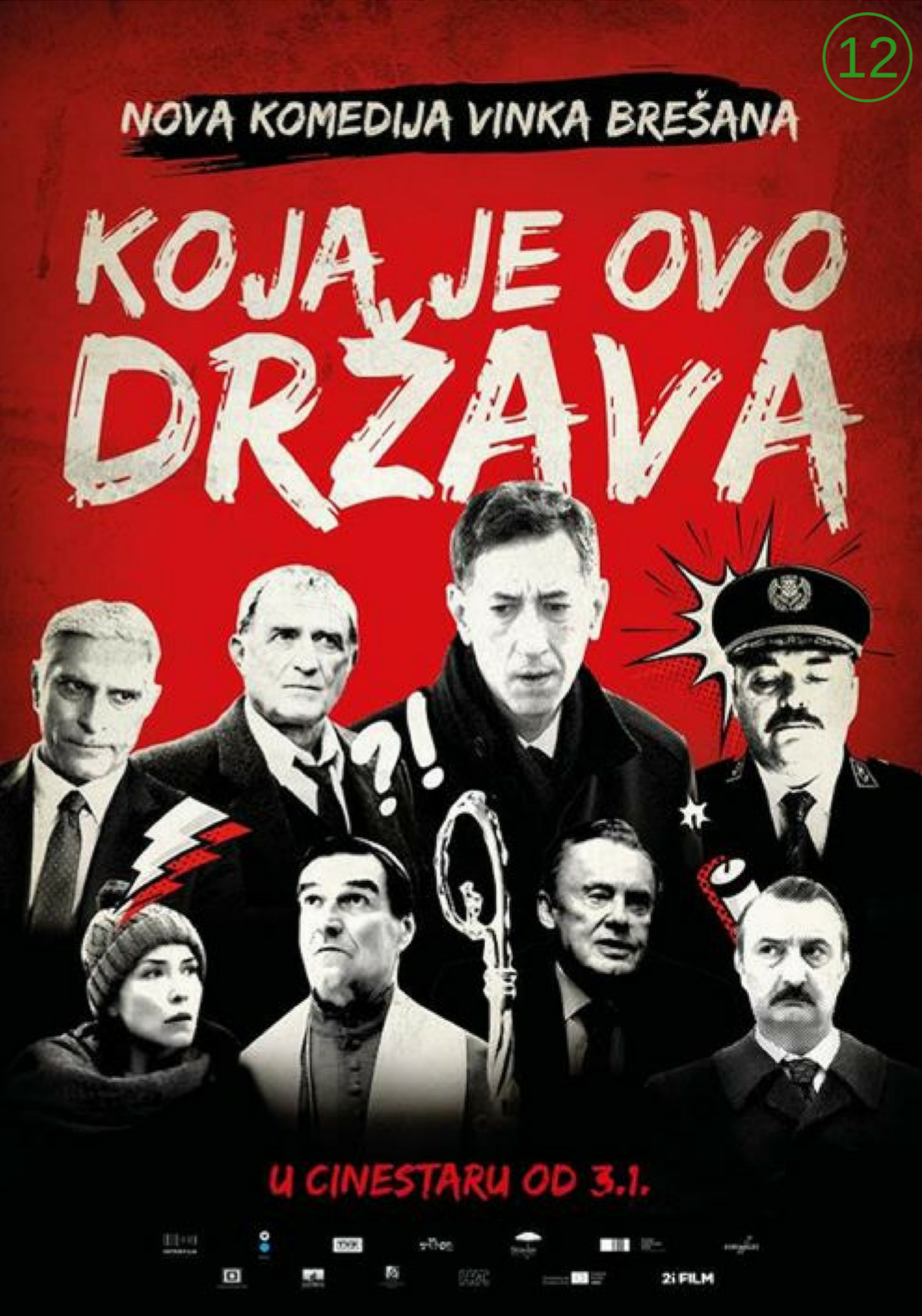 Sebastian Cavazza, Drazen Kuhn, Daniel Olbrychski, Milan Plestina, Lazar Ristovski, Kresimir Mikic, Niksa Butijer, and Iva Mihalic in What a Country! (2018)