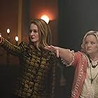 Miranda Otto and Lucy Davis in Chilling Adventures of Sabrina (2018)