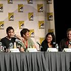 Russell T. Davies, Julie Gardner, Euros Lyn, and David Tennant at an event for Doctor Who (2005)