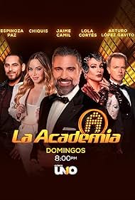 Jaime Camil, Lolita Cortés, Arturo López Gavito, Chiquis Rivera, and Espinoza Paz in La academia (2002)