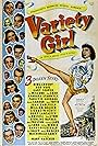 Gary Cooper, William Holden, Alan Ladd, Veronica Lake, Burt Lancaster, Bing Crosby, Bob Hope, Ray Milland, Barbara Stanwyck, Paulette Goddard, Joan Caulfield, Cass Daley, Billy De Wolfe, Barry Fitzgerald, Mary Hatcher, Dorothy Lamour, Gail Russell, Olga San Juan, Lizabeth Scott, and Sonny Tufts in Variety Girl (1947)