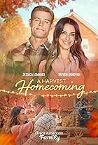 Trevor Donovan and Jessica Lowndes in A Harvest Homecoming (2023)