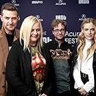 Richard Armitage, Veronika Franz, Riley Keough, and Severin Fiala at an event for The IMDb Studio at Sundance (2015)