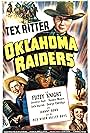 Jennifer Holt, Fuzzy Knight, and Tex Ritter in Oklahoma Raiders (1944)