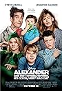 Jennifer Garner, Steve Carell, Kerris Dorsey, Dylan Minnette, Ed Oxenbould, Elise Vargas, and Zoey Vargas in Alexander y un día terrible, horrible, malo... ¡muy malo! (2014)