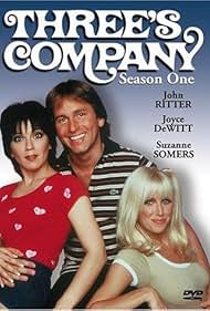 John Ritter, Suzanne Somers, and Joyce DeWitt in Three's Company (1976)