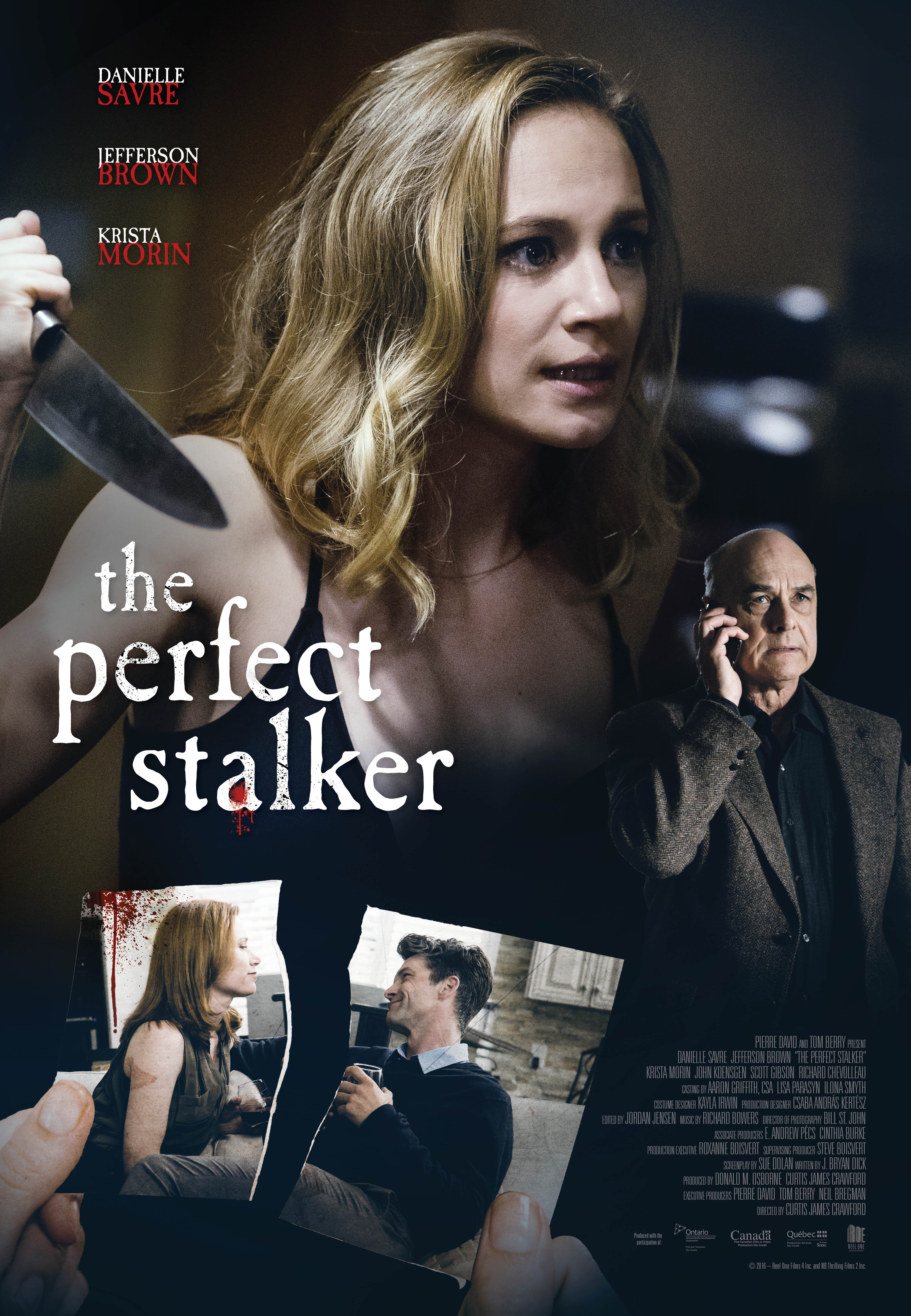 Jefferson Brown, John Koensgen, Krista Morin, and Danielle Savre in The Perfect Stalker (2016)