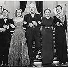 Mickey Rooney, Sara Haden, Fay Holden, Cecilia Parker, and Lewis Stone in The Hardys Ride High (1939)