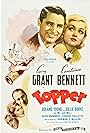 Cary Grant, Constance Bennett, Billie Burke, Alan Mowbray, and Roland Young in Topper (1937)