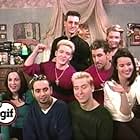 Lance Bass, Joey Fatone, Melissa Joan Hart, Chris Kirkpatrick, Lindsay Sloane, Justin Timberlake, JC Chasez, Jenna Leigh Green, and *NSYNC in ABC TGIF (1989)