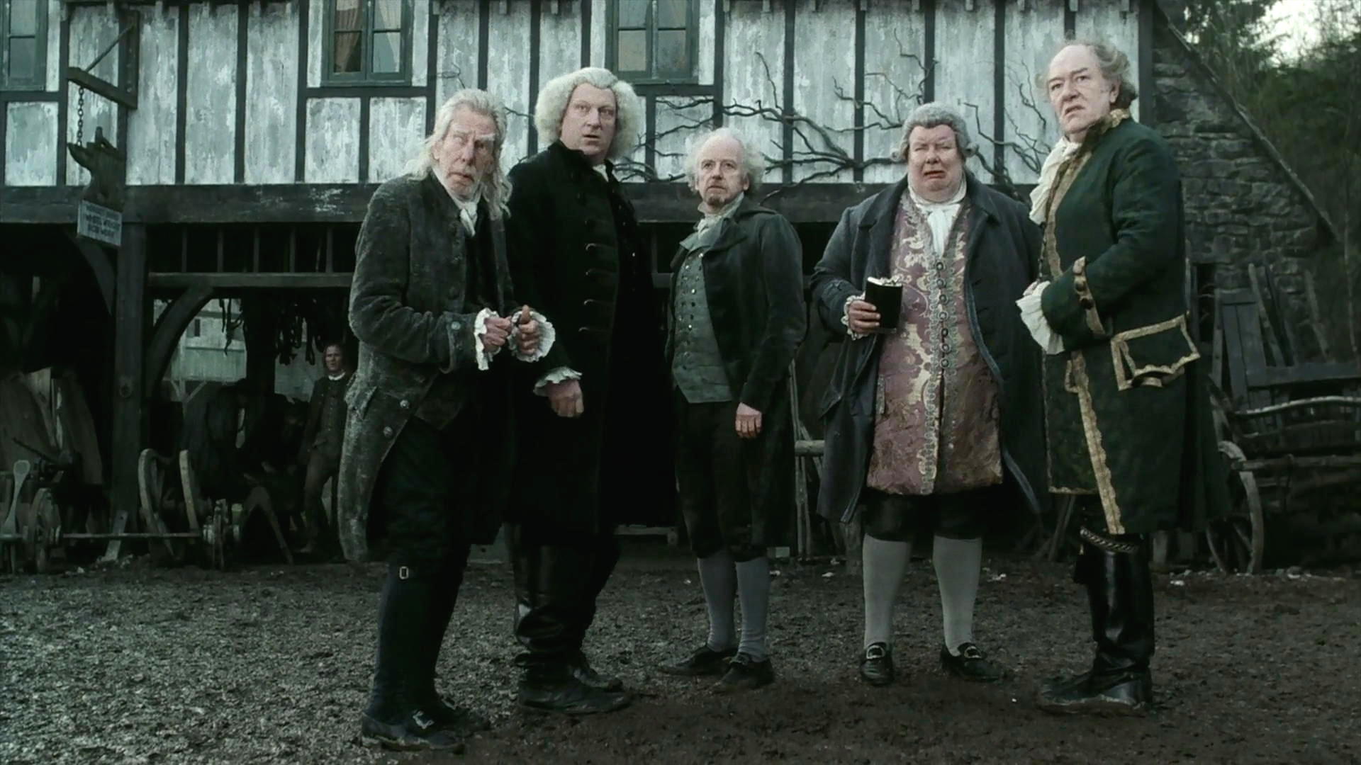 Jeffrey Jones, Michael Gough, Ian McDiarmid, Michael Gambon, Richard Griffiths, and Steven Waddington in Sleepy Hollow (1999)