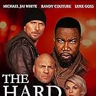 Luke Goss, Michael Jai White, Thomas J. Churchill, Randy Couture, and Madalina Anea in The Hard Way (2019)