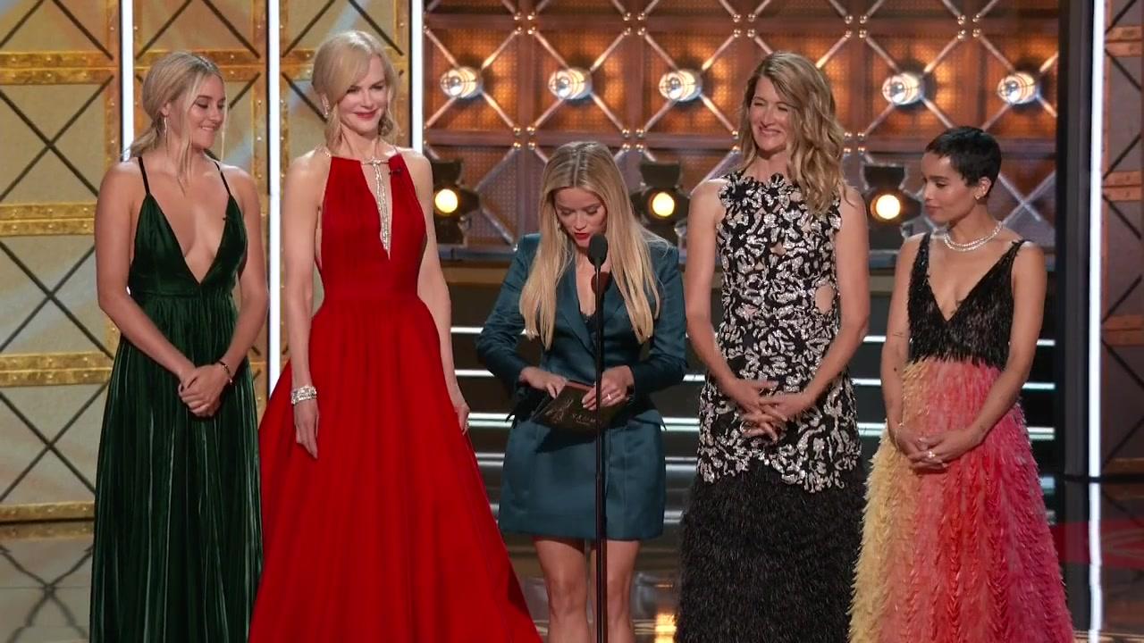 Nicole Kidman, Laura Dern, Reese Witherspoon, Shailene Woodley, and Zoë Kravitz in The 69th Primetime Emmy Awards (2017)