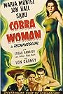 Lon Chaney Jr., Jon Hall, Maria Montez, and Sabu in Cobra Woman (1944)