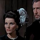 Vincent Price and Debra Paget in The Haunted Palace (1963)