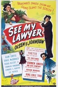 Chic Johnson, Grace McDonald, and Ole Olsen in See My Lawyer (1945)