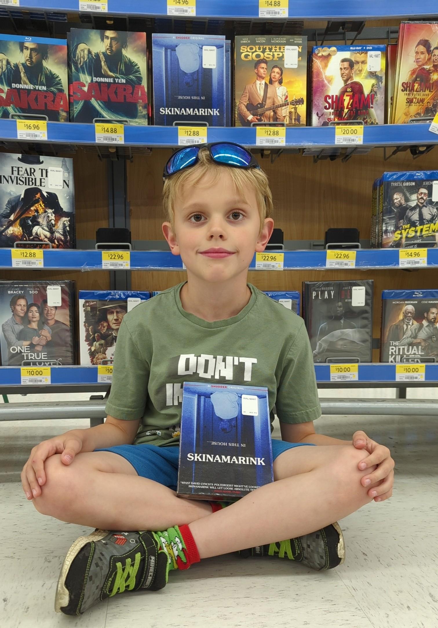 Lucas Paul ~ Found a copy of our Film Skinamarink in Walmart today!