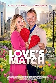 Robin Dunne and Megan Hutchings in Love's Match (2021)