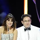 Adriana Ugarte and Carlos Santos in Los Goya 27 edición (2013)