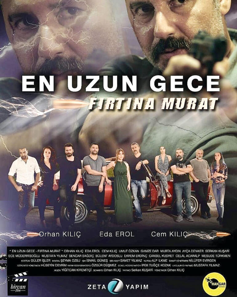 Ece Müderrisoglu, Orhan Kilic, Ayça Denker, Serkan Kusari, Cansel Kudret, Cem Kiliç, Umut Özkan, Gamze Dar, Eda Erol, and Mustafa Yilmaz in En Uzun Gece (2019)