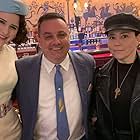 With Rachel Brosnahan & Alex Bornstein on set of "The Marvelous Mrs. Maisel"