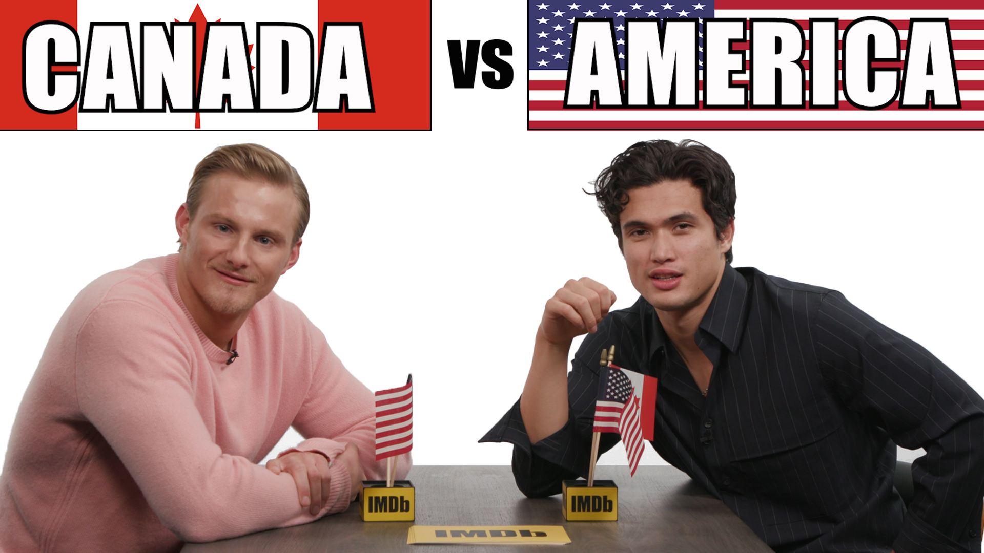 Alexander Ludwig and Charles Melton in Canada vs. America With The Stars of 'Bad Boys for Life' (2020)