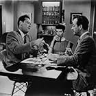 William Holden, David Niven, and Maggie McNamara in The Moon Is Blue (1953)