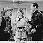 Johnny Mack Brown, Fuzzy Knight, and Frances Robinson in Desperate Trails (1939)