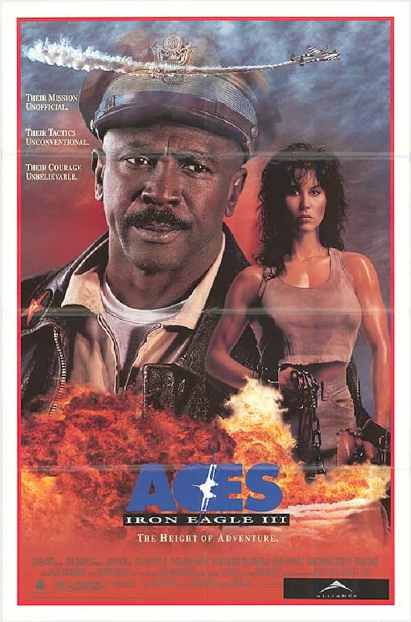 Louis Gossett Jr. and Rachel McLish in Aces: Iron Eagle III (1992)