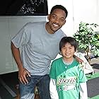 With Will Smith on the set of HawthoRNe.