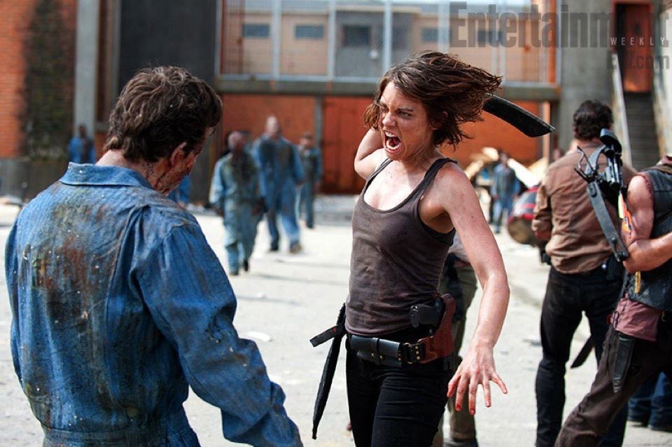 Norman Reedus, Andrew Lincoln, Lauren Cohan, and Brent Bernhard in The Walking Dead (2010)