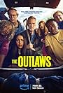 Darren Boyd, Stephen Merchant, Clare Perkins, Eleanor Tomlinson, Jessica Gunning, and Rhianne Barreto in The Outlaws (2021)