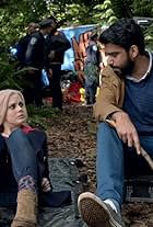 Rose McIver and Rahul Kohli in iZombie (2015)