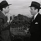 Humphrey Bogart and Clifton Young in Dark Passage (1947)