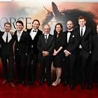 David Thewlis, Robert Emms, Jeremy Irvine, Tom Hiddleston, Director/Producer Steven Spielberg, Emily Watson, Toby Kebbell, Matt Milne and Patrick Kennedy. 