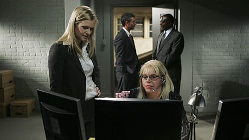 Michael B. Silver, Roger Aaron Brown, A.J. Cook, and Kirsten Vangsness in Criminal Minds (2005)