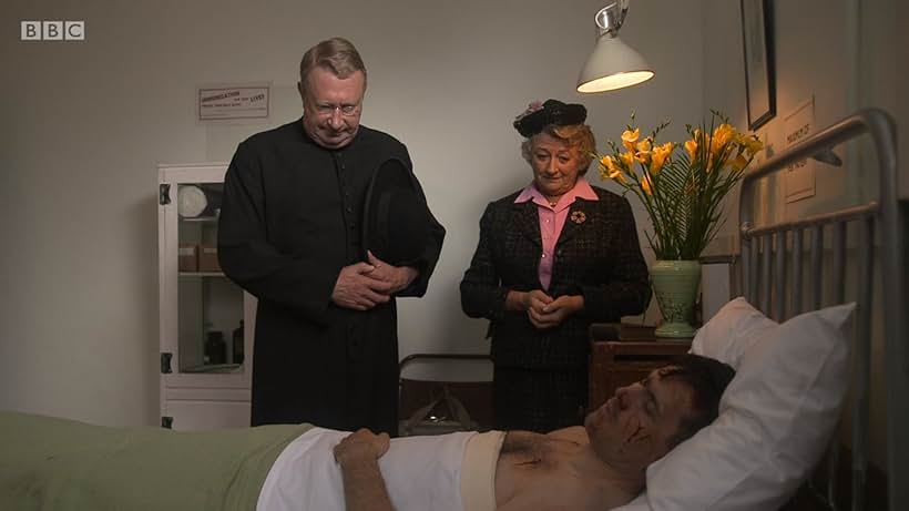 Sorcha Cusack, Mark Williams, and Jonathan Sidgwick in Father Brown (2013)